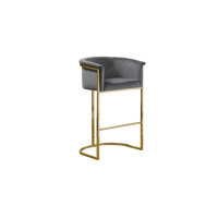 Maebelle Velvet Barstool 29" (Single Chair)