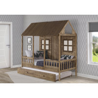 Batton Twin Platform Bed with Trundle by Harper Orchard by Harper Orchard