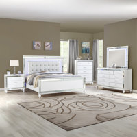 Denard Upholstered Standard 5 Piece Bedroom Set by Rosdorf Park