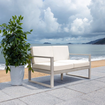 Swan Outdoor loveseat by Ebern Designs
