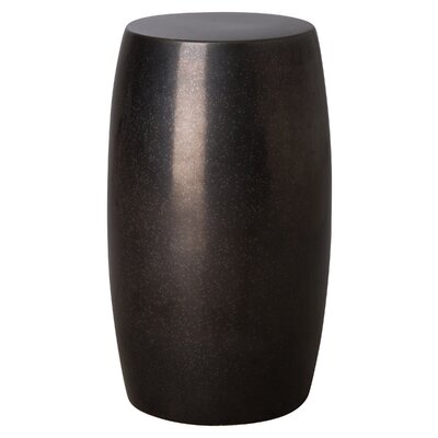 Cayrn TALL STOOL/TBL GUN METAL 12.5X25.5"H by Winston Porter