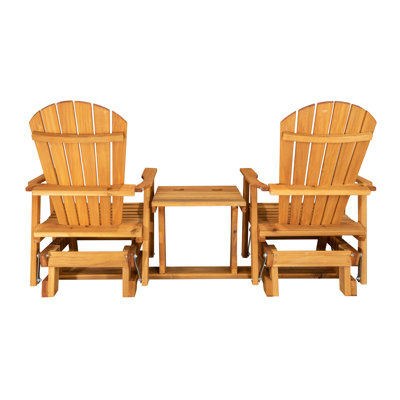 6 Ft. Cedar Fan-Back Settee Glider, Amish-made by Loon Peak