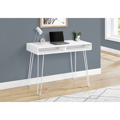 Computer Desk, Home Office, Laptop, Left, Right Set-up, Storage Drawers, 40"L, Work, Metal by Corrigan Studio