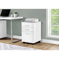 File Cabinet, Rolling Mobile, Storage Drawers, Printer Stand, Office, Work, Laminate by Inbox Zero