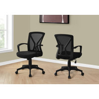 Office Chair, Adjustable Height, Swivel, Ergonomic, Armrests, Computer Desk, Work, Metal by Inbox Zero