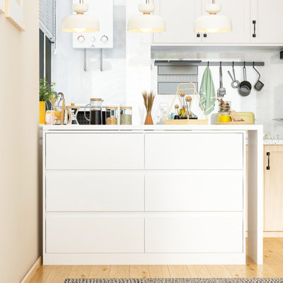 6-Drawer Cabinet With Movable Tabletop by Ebern Designs