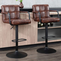 Penacook Swivel Adjustable Height Bar Stool by 17 Stories