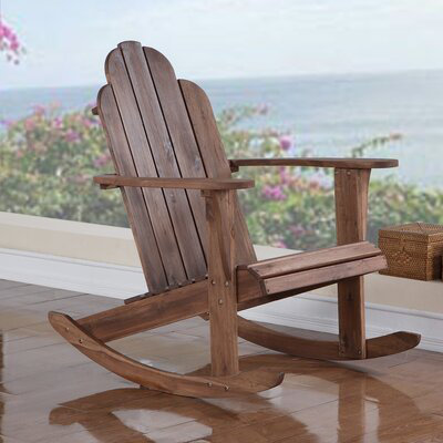 Langport Acacia Solid Wood Outdoor Rocking Chair by Beachcrest Home