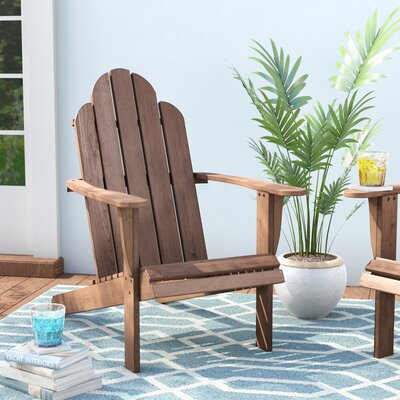 Langport Solid Wood Adirondack Chair by Beachcrest Home