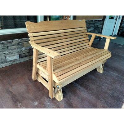 Reno 4 Ft. Cedar Glider, Amish-Made by Lark Manor