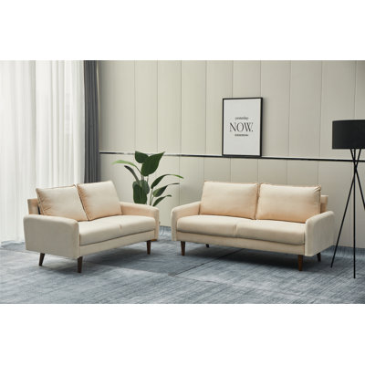 Cococon 2 Piece Velvet Living Room Set