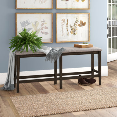 Reber Wood Counter Height Bench by Laurel Foundry Modern Farmhouse