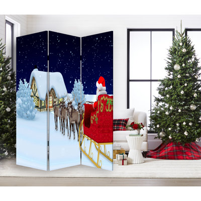 Anothy 48" W x 72" H 3 - Panel Folding Room Divider