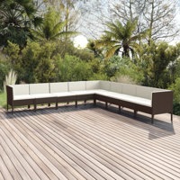Fieldon 27.2" Wide Square Patio Sectional Set with Cushions by Latitude Run