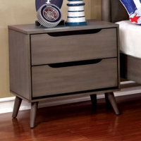 2 - Drawer Nightstand by Red Barrel Studio