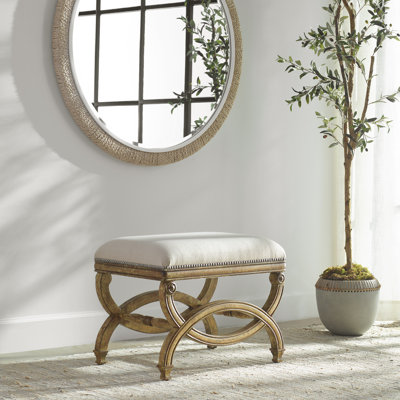 Papke Solid Wood Vanity Stool by Laurel Foundry Modern Farmhouse
