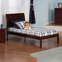 Fitzsimmons Solid Wood Sleigh Platform Bed
