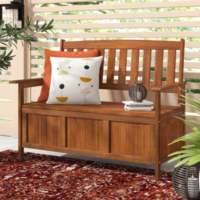 Romney Outdoor Hardwood Wooden Garden Bench by Red Barrel Studio