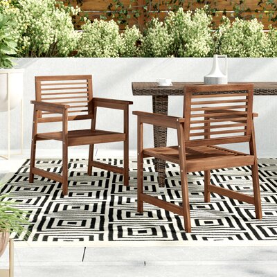 Estherville Patio Patio Dining Armchair by Latitude Run