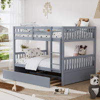 Citori Full Over Full Wood Bunk Bed With Trundle by Harriet Bee