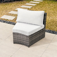 Arrika Silverdew Wicker/Rattan 2 - Person Seating Group With Cushions by Lark Manor