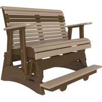 Outdoor Gliding Polywood Bench by Red Barrel Studio