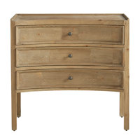 Aquiles Solid Wood 3 - Drawer Accent Chest by Lark Manor