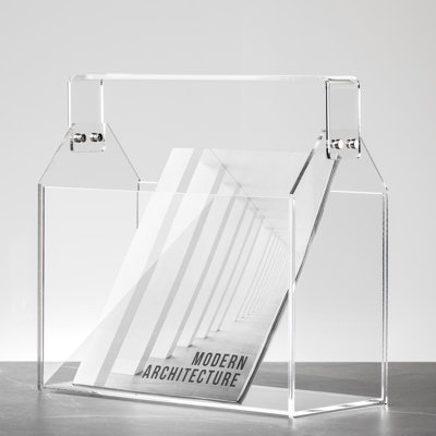 Hazelmae Plastic / Acrylic Free Standing Magazine Rack by Orren Ellis