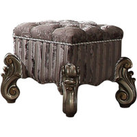Carvajal Upholstered Vanity Stool with Button Tufted by Lark Manor