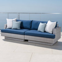 Ehrenfried 96" Outdoor Sofa by George Oliver
