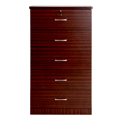 Clifton Better Home Products Olivia Wooden Tall 5 Drawer Chest Bedroom Dresser by Latitude Run