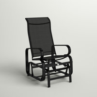Yessenia Outdoor Glider Chair, Gliders for Outside Patio with Smooth Rocking Mechanism and Lightweight Construction for Backyard by Sol 72 Outdoor