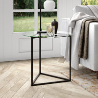Jenson 24" Wide Round End Table by Latitude Run