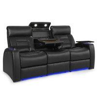 Sofa With Motorized Headrest And Drop Down Table by Orren Ellis