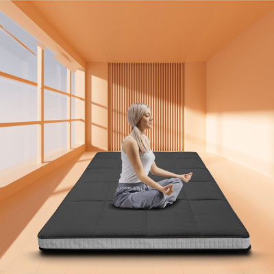 Goncalvo Multi-Purpose High Support Vertical Lining Five-layer Cotton Structures Japanese Floor Mattress by Alwyn Home