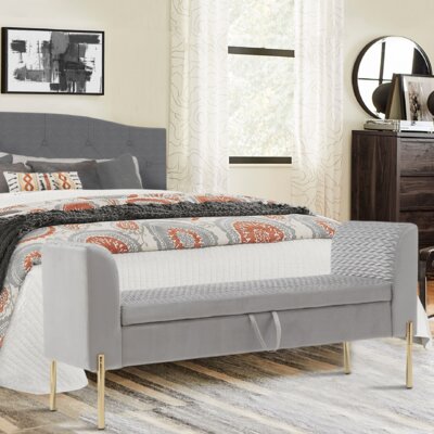 Natayah Flip Top Storage Bench by Everly Quinn