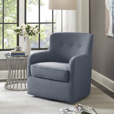 Adele Tufted Swivel Armchair by 510 Design