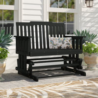 Outdoor Rocking Solid Wood Bench by Lark Manor