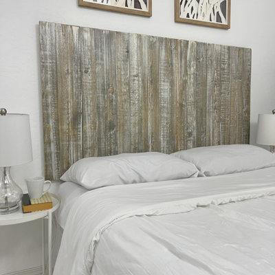 Anayeli Solid Wood Panel Headboard Floating Style Colorwash Finish by Loon Peak