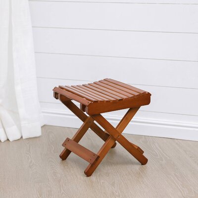 Andretti Solid Wood Utility Stool by Loon Peak