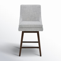 Zahara Upholstered Swivel Counter & Bar Stool by Joss & Main