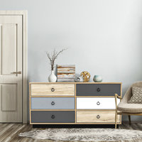 Kallock 6 Drawer 47" W Double Dresser by Longshore Tides