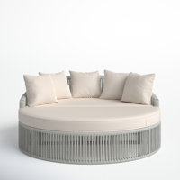 Renfri 67" Wide Patio Daybed with Cushions