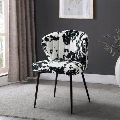 Euclid 29"H Modern Velvet Accent Chair with Tufted Back by Etta Avenue