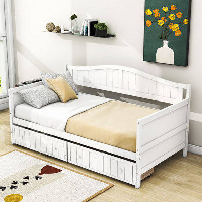 Twin Size Daybed with 2 Drawers by Red Barrel Studio