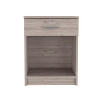Pictor Bedroom Nightstand, with One Drawer, Lower Shelf by Latitude Run