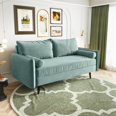 Evalei 70" Velvet Round Arm Sofa by Corrigan Studio