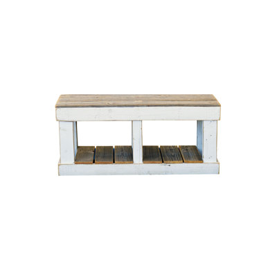 Johnecia Wood Shelves Storage Bench by Gracie Oaks