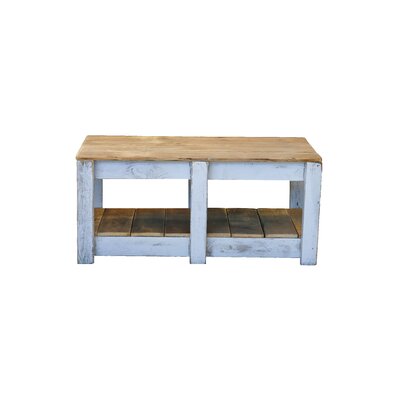 Double Storage Slatted Coffee Table by Rosalind Wheeler