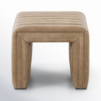 Brandt Genuine Leather Ottoman by AllModern